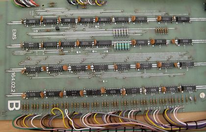 Ems-Polysynthi loom, 3 boards wired